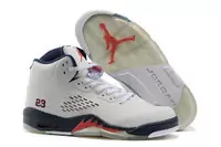 nike air jordan 5 femmes hommes crazy 2013 tendance white blue